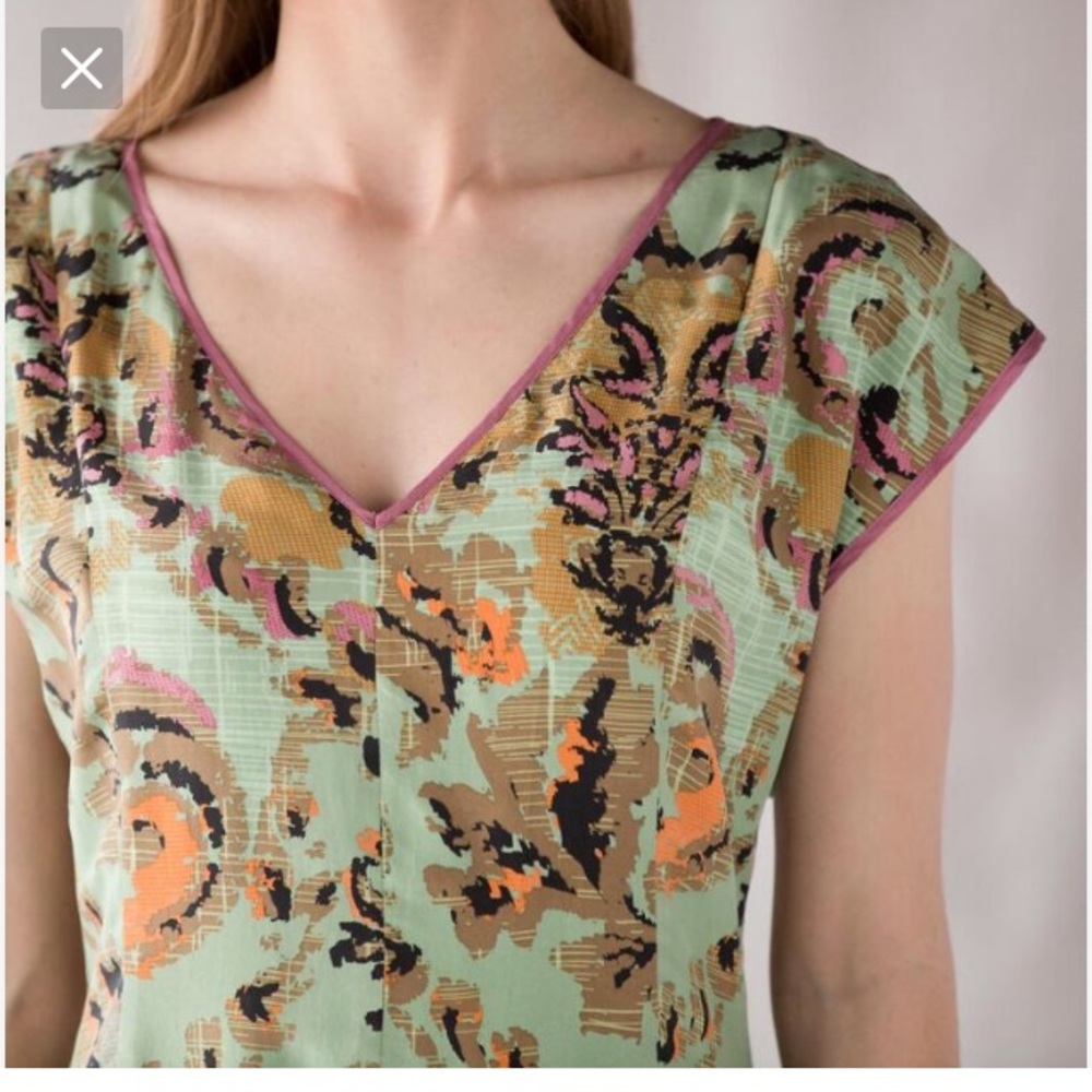 Sundance Mint Green Multicolor Patterned Dress